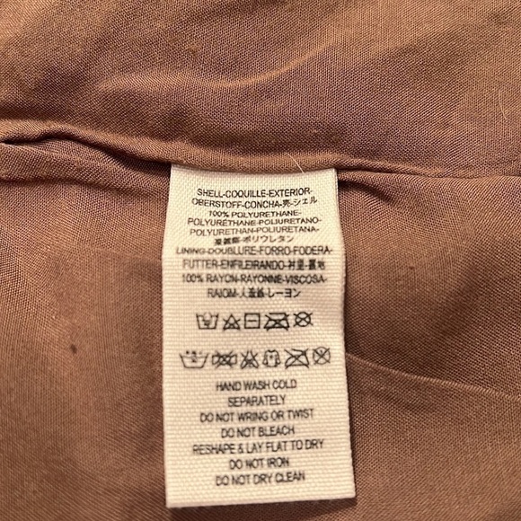 Free People Brown Vegan Leather Snap Skirt Sz-4 - Picture 5 of 5